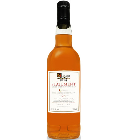 Blackadder Raw Cask Statement Caperdonich 26 Year Old Single Malt