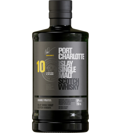 Bruichladdich Port Charlotte Heavily Peated 10 Year Old Single Malt Scotch Whisky