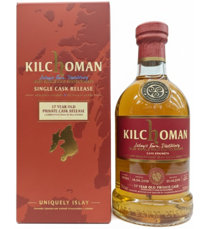 Kilchoman Blackadder 17 Year Old Private Cask Single Malt