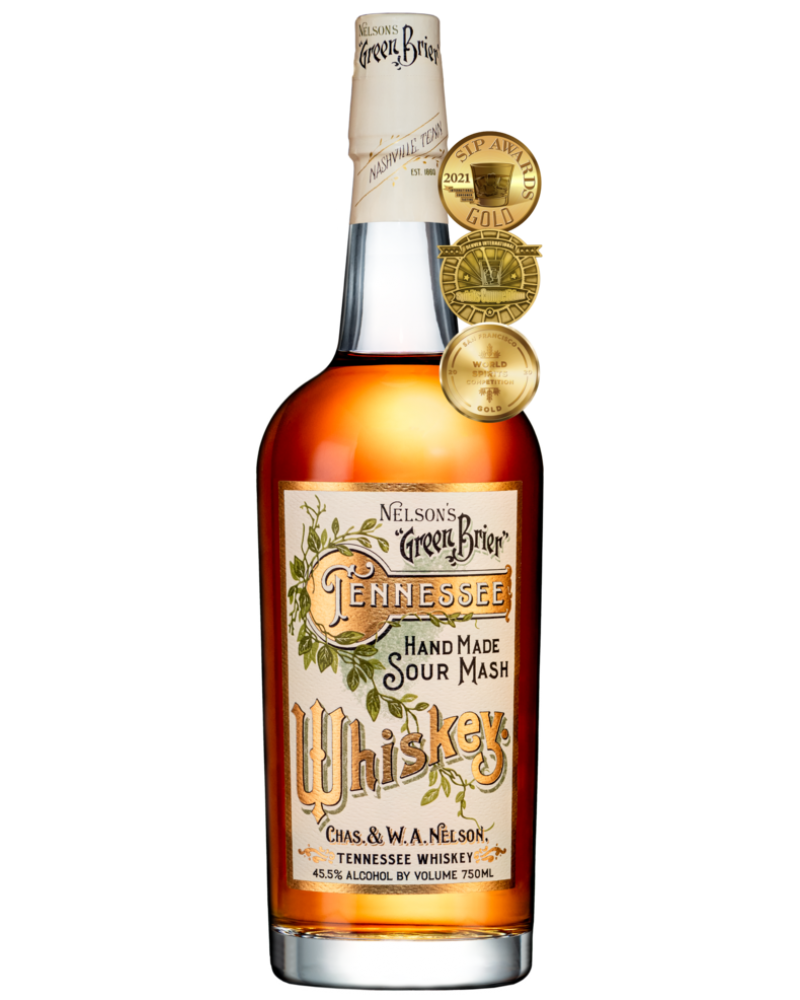Nelson's Green Brier Tennessee Hand Made Sour Mash Whiskey