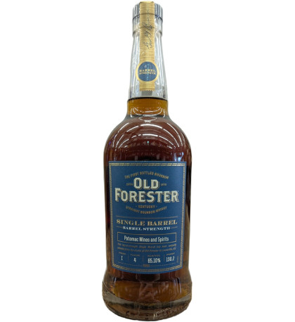 Old Forester Single Barrel Barrel Strength Bourbon Selected By Potomac Wines and Spirits