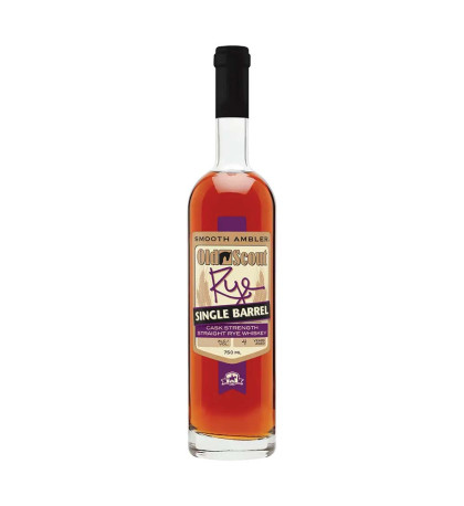 Smooth Ambler Old Scout Single Barrel Cask Strength Straight 4 Year Old Rye 59.5% ABV