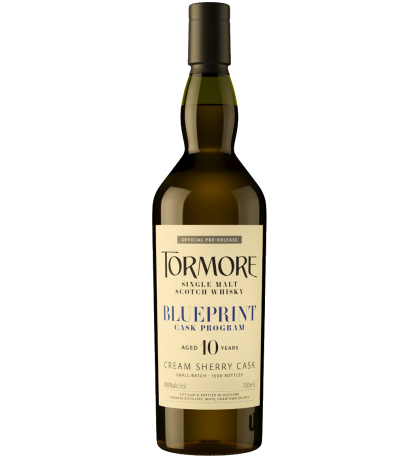 Tormore Blueprint Cask Program Cream Sherry Casks 10 Year Old Single Malt