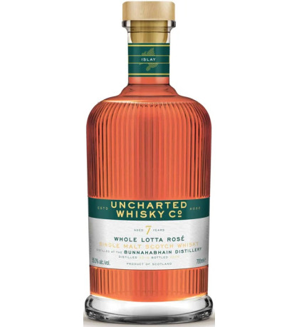 Uncharted Whisky Co. Whole Lotta Rose Bunnahabhain Staoisha 7 Year Old Single Malt