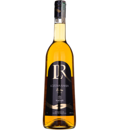 Tikves Lozova Rakija Yellow Brandy 40%abv 1L