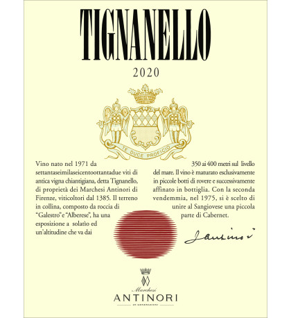 Antinori Tignanello 2020 3-Liter